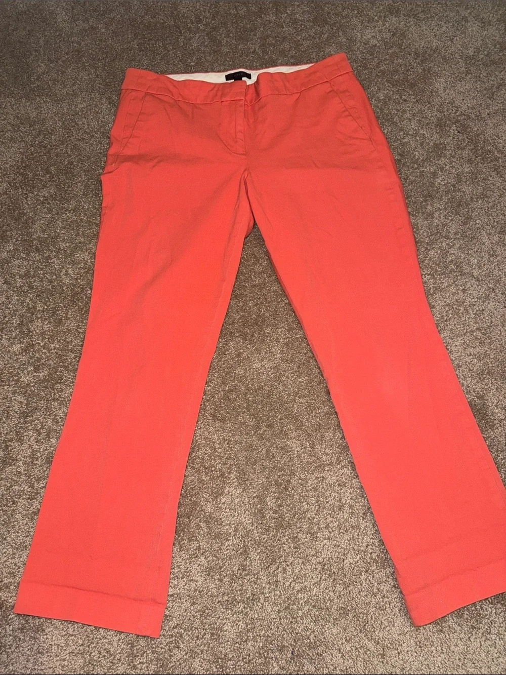 J. Crew Coral Straight-Leg Ankle Jeans - size 10T. B13